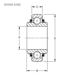 підшипник W208PPB23 Timken