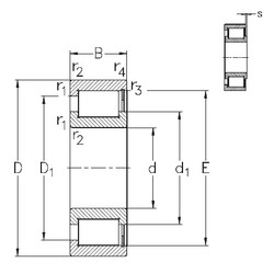 підшипник NCF1834-V NKE