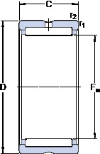 Bantalan RNA 69/22 SKF