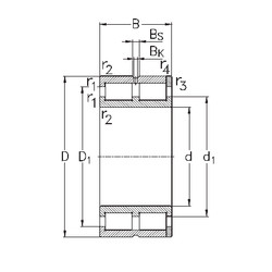 Rolamento NNC4972-V NKE