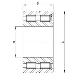 Rolamento NNCF5016 V ISO