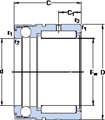 Bantalan NX 35 Z SKF