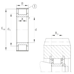 Bantalan RSL182212-A INA