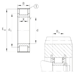 Bantalan RSL182312-A INA