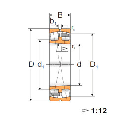 roulements 22216K FBJ