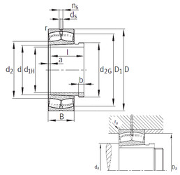 Rolando 24140-B-K30+AH24140 FAG