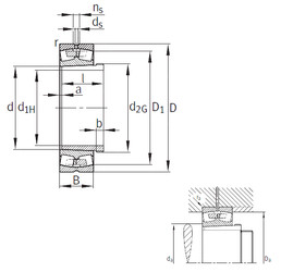 Rolando 24144-B-K30+AH24144 FAG