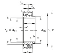 Подшипник 24196-E1A-K30-MB1 + AH24196-H FAG