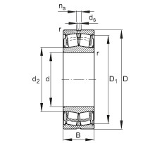 Rolando WS22214-E1-2RSR FAG