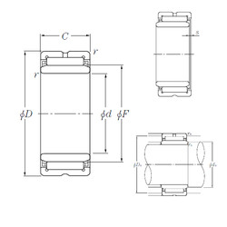 roulements NK145/32+IR130×145×32 NTN