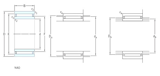 roulements NAO90x120x30 SKF