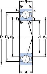 roulements 7036 CD/HCP4A SKF