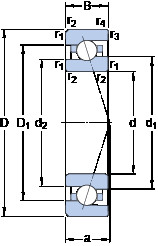 roulements 709 CE/HCP4A SKF