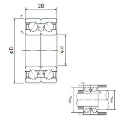 roulements 7038DB NACHI