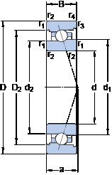 roulements 7024 ACB/P4A SKF