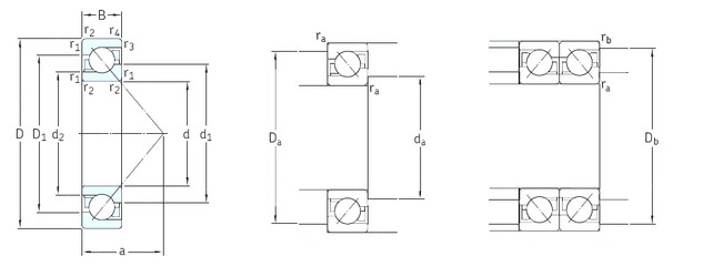 roulements 7056BGM SKF