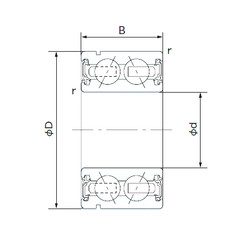 підшипник BD25-9T12C3**UR NSK