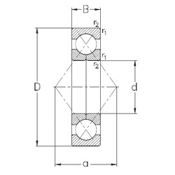 підшипник QJ217-MPA NKE