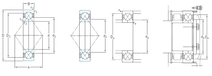 підшипник QJ306N2MA SKF