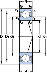 roulements S71926 CD/HCP4A SKF