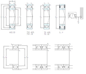 підшипник S71922 ACD/P4A SKF