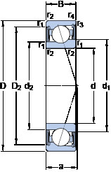 підшипник S71904 ACE/HCP4A SKF