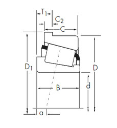 ตลับลูกปืน X32311BM/Y32311BRM Timken