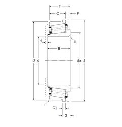 Rodamiento 323406XS/323549XC Gamet