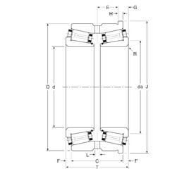 Rodamiento 323406XS/323549XHS Gamet