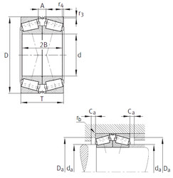 Bantalan 32960-N11CA-A650-700 FAG