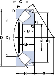 підшипник 29428 E SKF