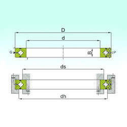 підшипник CRBH 8016 A ISB