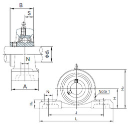 Bantalan UCPX11 NACHI