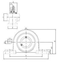 Bantalan UCPX17 ISO