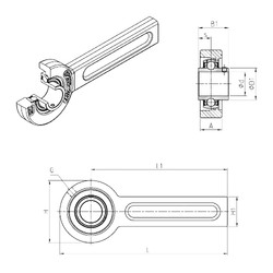 Bantalan UCSP209 SNR