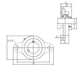 Bantalan UCSFL208H1S6 KOYO