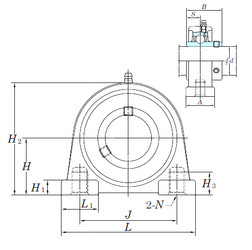 Bantalan UCSPA204H1S6 KOYO