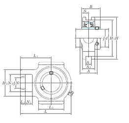 Bantalan UCST205H1S6 KOYO