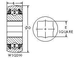 Подшипник WSQ210-102 AST