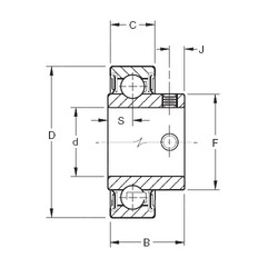 підшипник YA203RR Timken