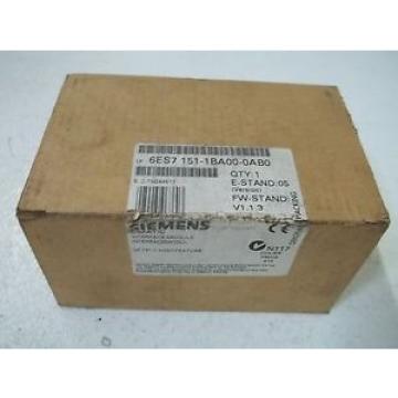 Original SKF Rolling Bearings Siemens 6ES7 151-1BA00-0AB0 INTERFACE MODULE *NEW IN A  BOX*