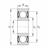 FAG Rillenkugellager - 6206-C-2BRS