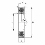 FAG Spindellager - HCB7206-E-2RSD-T-P4S