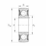 FAG Einstell-Rillenkugellager - 206-XL-NPP-B