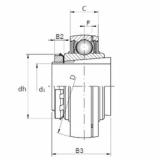 roulements UK208+H2308 ISO